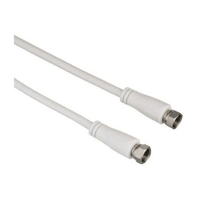 Hama 122435 câble coaxial - 3m - Blanc Hama 122435 câble coaxial - 3m - Blanc