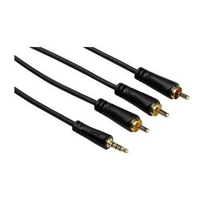 Hama 122162 Audiokabel - 3 m, 3,5 mm auf RCA, Schwarz Hama 122162 Audiokabel - 3 m, 3,5 mm auf RCA, Schwarz