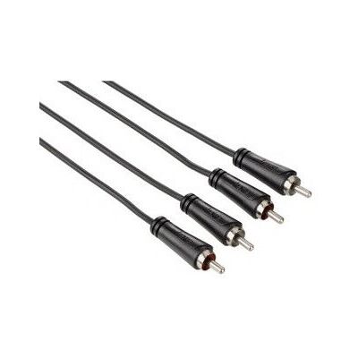 Hama 3m Audiokabel - 2 RCA-Anschlüsse - Abschirmung - Schwarz Hama 3m Audiokabel - 2 RCA-Anschlüsse - Abschirmung - Schwarz