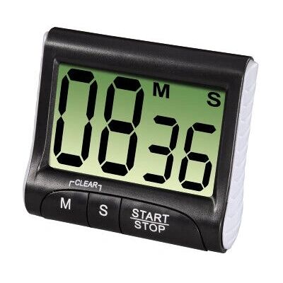 Timer de Cozinha Xavax Preto - Contagem Regressiva Timer de Cozinha Xavax Preto - Contagem Regressiva
