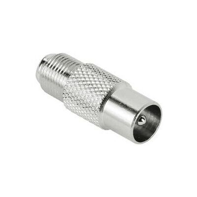Hama 122487 F Coaxiale RVS-adapter Hama 122487 F Coaxiale RVS-adapter