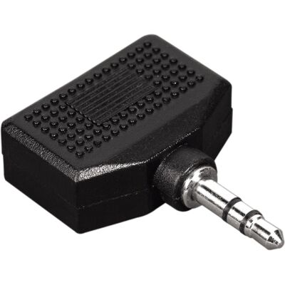 Hama 39122382 Adattatore audio stereo da 3,5 mm nero Hama 39122382 Adattatore audio stereo da 3,5 mm nero