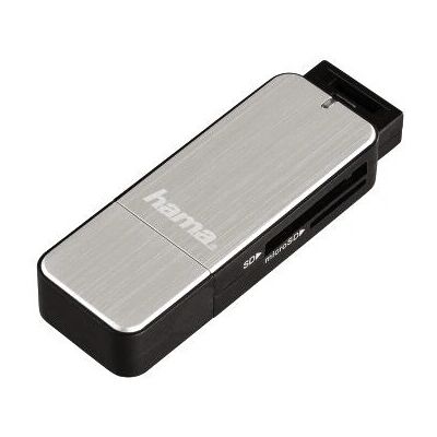Hama 123900 Kartenleser - USB 3.2 Gen 1, Schwarz, Silber Hama 123900 Kartenleser - USB 3.2 Gen 1, Schwarz, Silber
