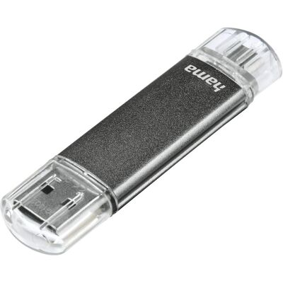 Hama Laeta Twin 64GB USB Stick - Dual USB 2.0 Micro-USB Gerät Hama Laeta Twin 64GB USB Stick - Dual USB 2.0 Micro-USB Gerät