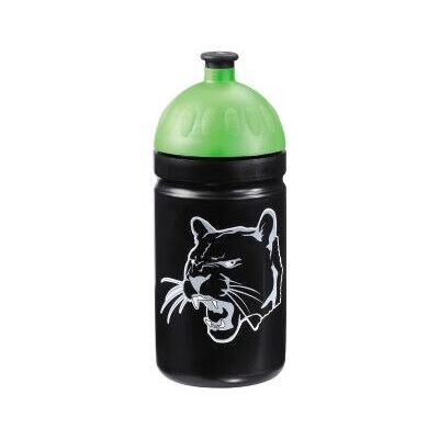 Step by Step Wild Cat 500 ml Nero - Borraccia antiscivolo per scuola e bambini Step by Step Wild Cat 500 ml Nero - Borraccia antiscivolo per scuola e bambini