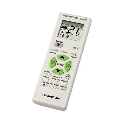 Control Remoto Universal Thomson ROC1205 - Pantalla LCD - Blanco - Aire Acondicionado Control Remoto Universal Thomson ROC1205 - Pantalla LCD - Blanco - Aire Acondicionado
