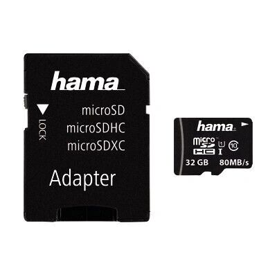 Hama microSDHC 32GB UHS-I osztály 10 - Memóriakártya Hama microSDHC 32GB UHS-I osztály 10 - Memóriakártya