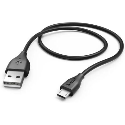 Câble USB 2.0 A à Micro USB B Hama 1,4 m - Noir Câble USB 2.0 A à Micro USB B Hama 1,4 m - Noir