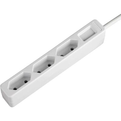Hama 00137236 Extensão elétrica - 3 tomadas, 2,5 m, Uso interno Hama 00137236 Extensão elétrica - 3 tomadas, 2,5 m, Uso interno