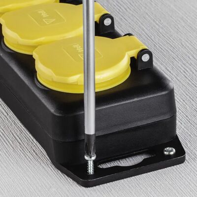 Hama - 00137287 Utomhus 4AC-uttag 4m Svart fleruttag Hama - 00137287 Utomhus 4AC-uttag 4m Svart fleruttag