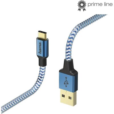 Câble USB Hama - 1,5m, Noir/Bleu - USB 2.0 - Publicité Câble USB Hama - 1,5m, Noir/Bleu - USB 2.0 - Publicité