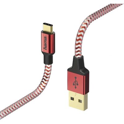 Hama Kabel USB 1.5m Czerwony - USB 2.0 Hama Kabel USB 1.5m Czerwony - USB 2.0