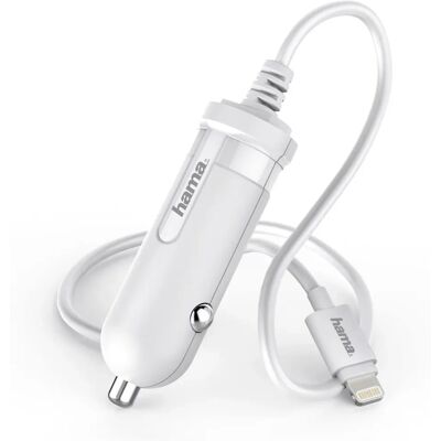 Hama Lightning Autós töltő - 12V 2.4A Fehér Hama Lightning Autós töltő - 12V 2.4A Fehér