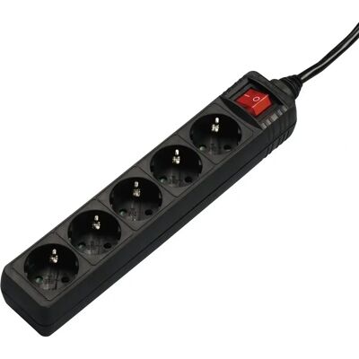 Hama - 00137267 - Svart - 5 uttag - Power extension Hama - 00137267 - Svart - 5 uttag - Power extension