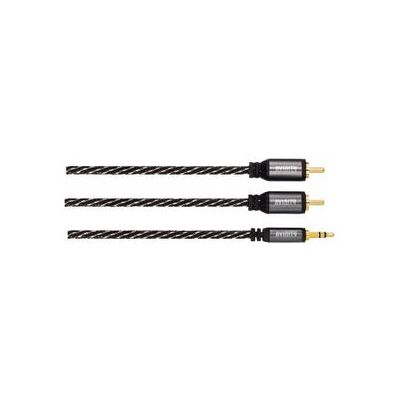 Avinity 3m Audio-Kabel - 2xRCA / 3,5 mm Stereo - Schwarz Avinity 3m Audio-Kabel - 2xRCA / 3,5 mm Stereo - Schwarz