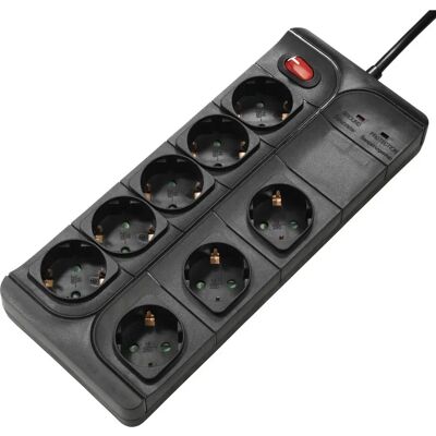 Hama 00137263 Regleta de 8 Tomas Protección contra sobretensiones 1.5m Interior Hama 00137263 Regleta de 8 Tomas Protección contra sobretensiones 1.5m Interior