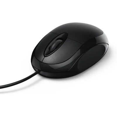 Mouse óptico Hama MC-100 Preto - Direito USB-A 1000 DPI Mouse óptico Hama MC-100 Preto - Direito USB-A 1000 DPI