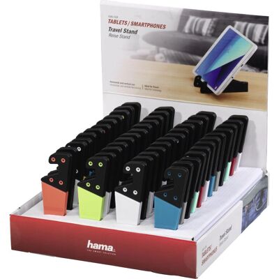 Hama - Support de voyage - Noir - Plastique - Support téléphone/tablette - Publicité Hama - Support de voyage - Noir - Plastique - Support téléphone/tablette - Publicité