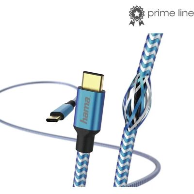Kabel USB Hama Niebieski - USB 2.0 1,5m Refleksyjny Kabel USB Hama Niebieski - USB 2.0 1,5m Refleksyjny