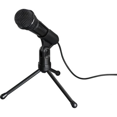 Hama MIC-P35 Unidirectional Microphone - Black Hama MIC-P35 Unidirectional Microphone - Black