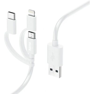 Hama Lightning-Kabel - 1m Weiß - Produkttyp Hama Lightning-Kabel - 1m Weiß - Produkttyp