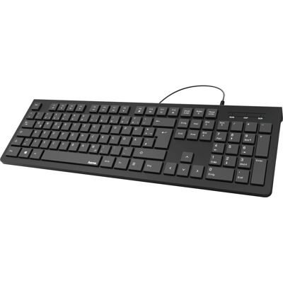 Hama KC-200 Czarny USB QWERTZ Klawiatura Hama KC-200 Czarny USB QWERTZ Klawiatura
