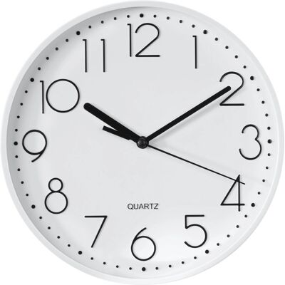 Horloge Murale Hama PG-220 Quartz Blanc - Horloge - Publicité Horloge Murale Hama PG-220 Quartz Blanc - Horloge - Publicité