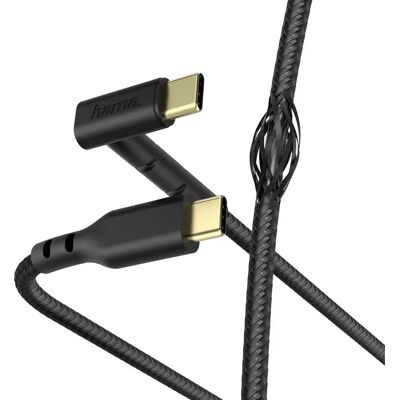 Hama Modell - 1,5M USB-C till USB-C - Svart - USB-kabel Hama Modell - 1,5M USB-C till USB-C - Svart - USB-kabel