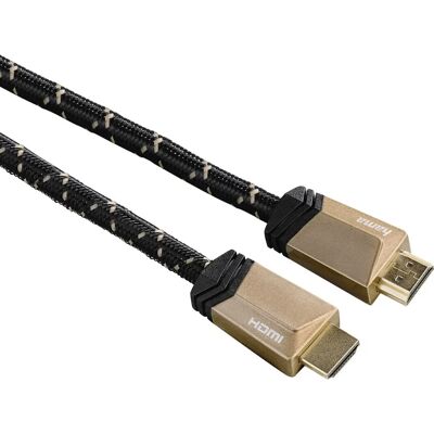 Hama 00122187 HDMI-Kabel - 3 m, Standard, Schwarz, Bronze Hama 00122187 HDMI-Kabel - 3 m, Standard, Schwarz, Bronze
