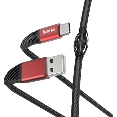 Hama Prime Line USB-C Kaapeli - Kestävä, Joustava, 3A Hama Prime Line USB-C Kaapeli - Kestävä, Joustava, 3A
