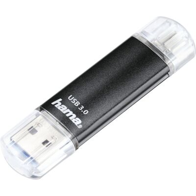 Hama Laeta Twin 128GB USB Flash Drive - USB Type-A / Micro-USB Hama Laeta Twin 128GB USB Flash Drive - USB Type-A / Micro-USB