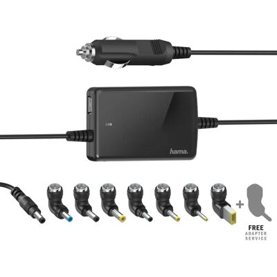 Hama Slim & Light Kannettavan virtalähde - Musta - 15-19V/70W Hama Slim & Light Kannettavan virtalähde - Musta - 15-19V/70W