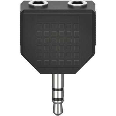 Hama 00205191 Audio-Adapter - Stereo, Schwarz Hama 00205191 Audio-Adapter - Stereo, Schwarz