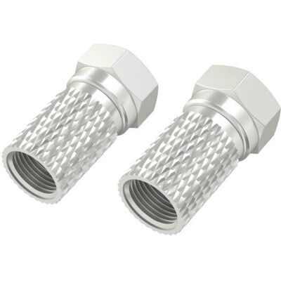 Hama 00205273 F-connector, 4 stuks Hama 00205273 F-connector, 4 stuks