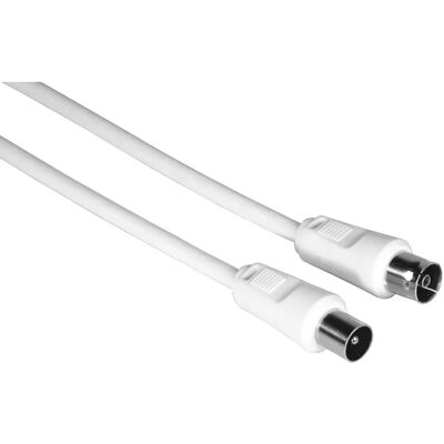 Hama Antennen-Kabel, Koax-Stecker - Koax-Kupplung, 10 m, 75 dB, Weiß (75 dB, Antennenkabel) Hama Antennen-Kabel, Koax-Stecker - Koax-Kupplung, 10 m, 75 dB, Weiß (75 dB, Antennenkabel)