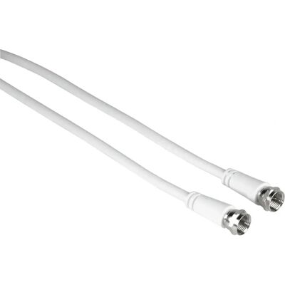 Hama 00205039 câble coaxial - 5 m - Blanc Hama 00205039 câble coaxial - 5 m - Blanc