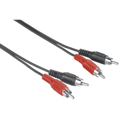 Hama 00205085 Audiokabel - 1,5 m - 2 RCA Stecker - Schwarz Hama 00205085 Audiokabel - 1,5 m - 2 RCA Stecker - Schwarz