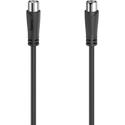 Câble coaxial Hama 00205052 - 1,5 m - Noir - Publicité Câble coaxial Hama 00205052 - 1,5 m - Noir - Publicité