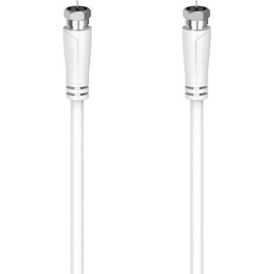 Hama 00205256 Koaxialkabel - 7,5 m F Weiß - Koaxialkabel für Satelliten und TV Hama 00205256 Koaxialkabel - 7,5 m F Weiß - Koaxialkabel für Satelliten und TV