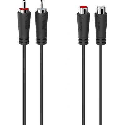 Hama 00205259 Audio-Verlängerungskabel - 1,5 m - Schwarz Hama 00205259 Audio-Verlängerungskabel - 1,5 m - Schwarz