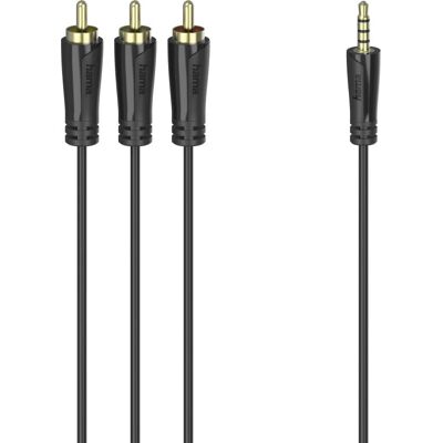 Hama 00205154 Audio Kabel - 1,5m, 3,5mm & RCA - Schwarz Hama 00205154 Audio Kabel - 1,5m, 3,5mm & RCA - Schwarz