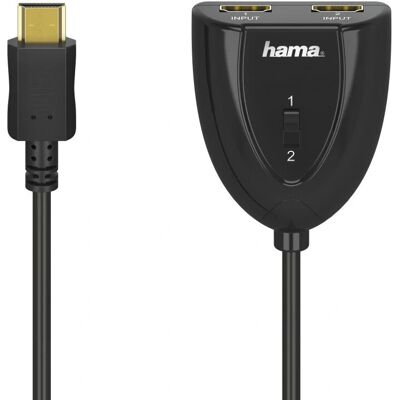 Hama 00205161 Cabo HDMI e Conmutador - Preto Hama 00205161 Cabo HDMI e Conmutador - Preto