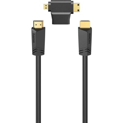 Câble HDMI Hama 00205162 - 1,5m - 4K, 18 Gbit/s - Noir - Publicité Câble HDMI Hama 00205162 - 1,5m - 4K, 18 Gbit/s - Noir - Publicité