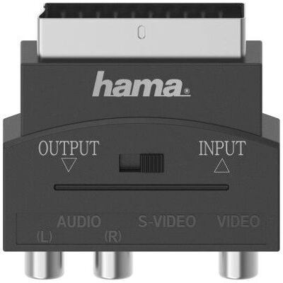 Adattatore Cavo Video Hama - S-VHS, RCA, SCART - Nero Adattatore Cavo Video Hama - S-VHS, RCA, SCART - Nero