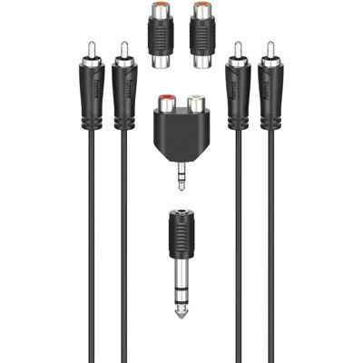 Hama 00205175 Audiokabel - 2,5 m - RCA Schwarz Hama 00205175 Audiokabel - 2,5 m - RCA Schwarz