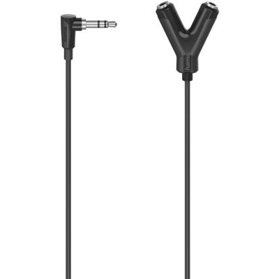 Câble audio Hama 00205190 - 0,2 m - Noir - Câble audio - Publicité Câble audio Hama 00205190 - 0,2 m - Noir - Câble audio - Publicité