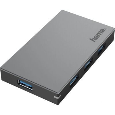 Hama Hub USB 4 Ports Antracite - Extension USB 3.0 - Publicité Hama Hub USB 4 Ports Antracite - Extension USB 3.0 - Publicité