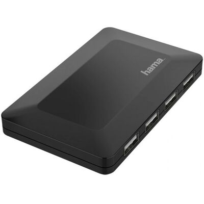 Hama 00200122 USB 2.0 Hub - 4 Ports, Schwarz Hama 00200122 USB 2.0 Hub - 4 Ports, Schwarz