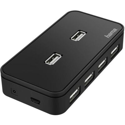 Hama 00200123 USB-Hub 7 Ports Schwarz Hama 00200123 USB-Hub 7 Ports Schwarz