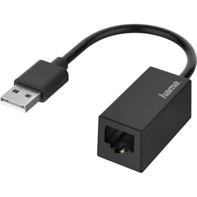 Hama 00200324 Network Card - 10/100 Ethernet - Black Hama 00200324 Network Card - 10/100 Ethernet - Black